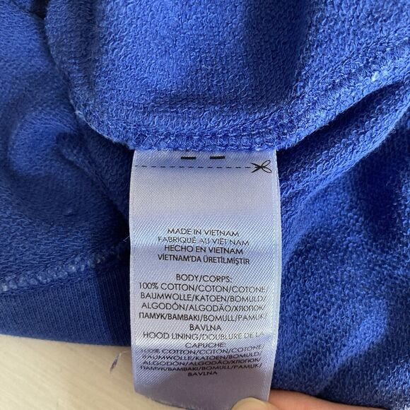 Polo Ralph Lauren Mens Hoodie Size Medium Pullover Blue White Logo Preppy Casual - Picture 10 of 10